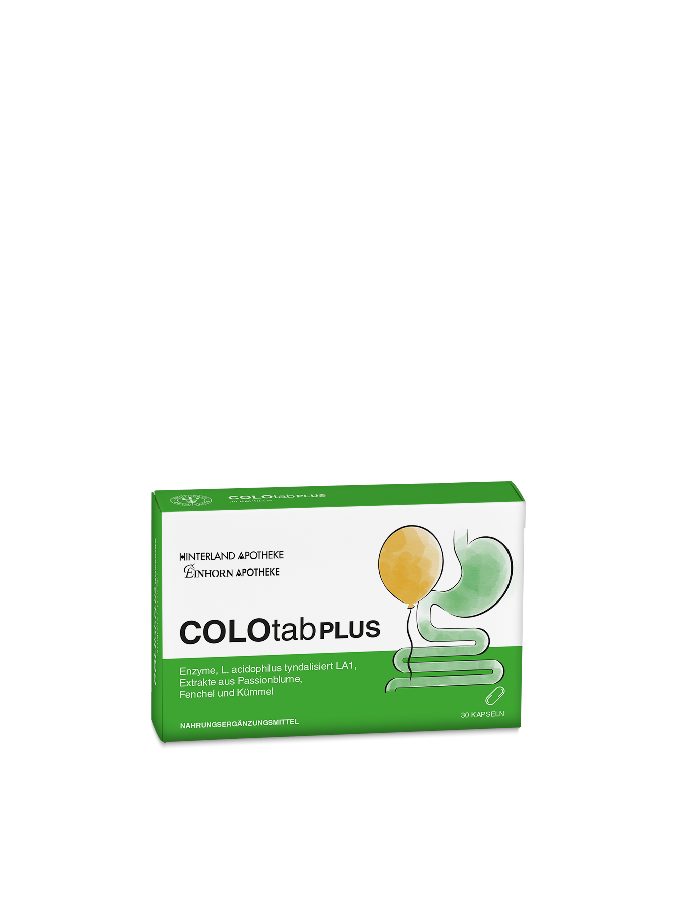 Colotab plus mit 30 pflanzlichen Kapseln im Blister