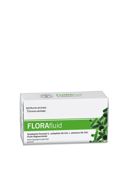 Florafluid mit 10 Fläschchen zu je 10ml Lösung zum Einnehmen