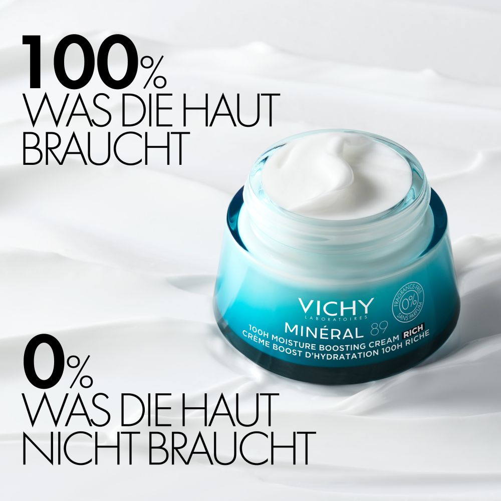 Vichy Mineral 89 Feuchtigkeitscreme Reichhaltig (ohne Duftstoffe)