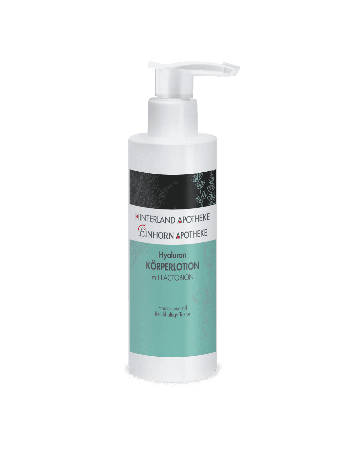 Hyaluron Körperlotion im Flakon mit Spender