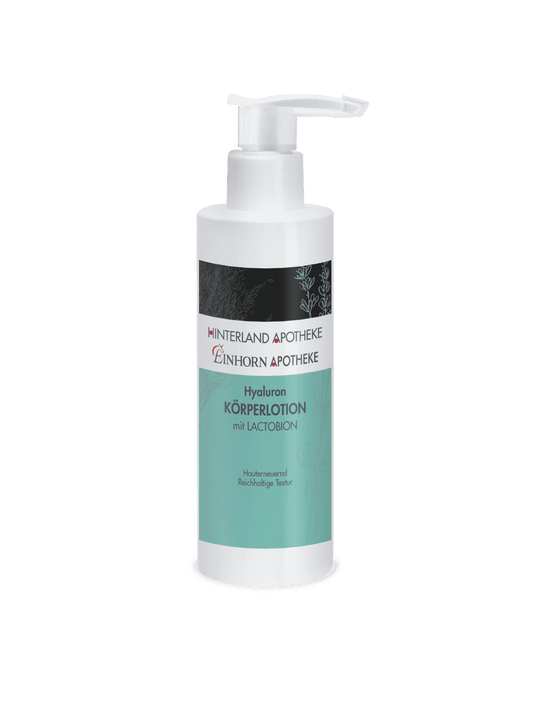 Hyaluron Körperlotion im Flakon mit Spender