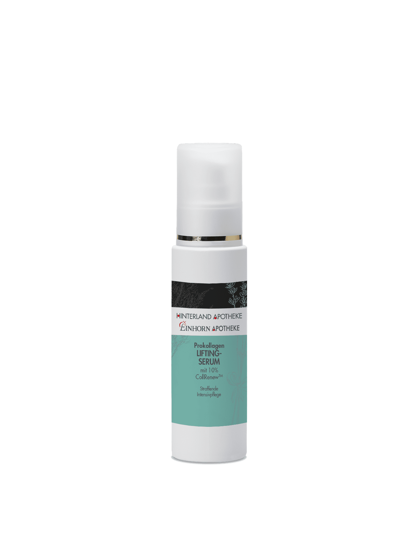 Prokollagen Lifting-Serum im Glasflakon mit Pumpspender