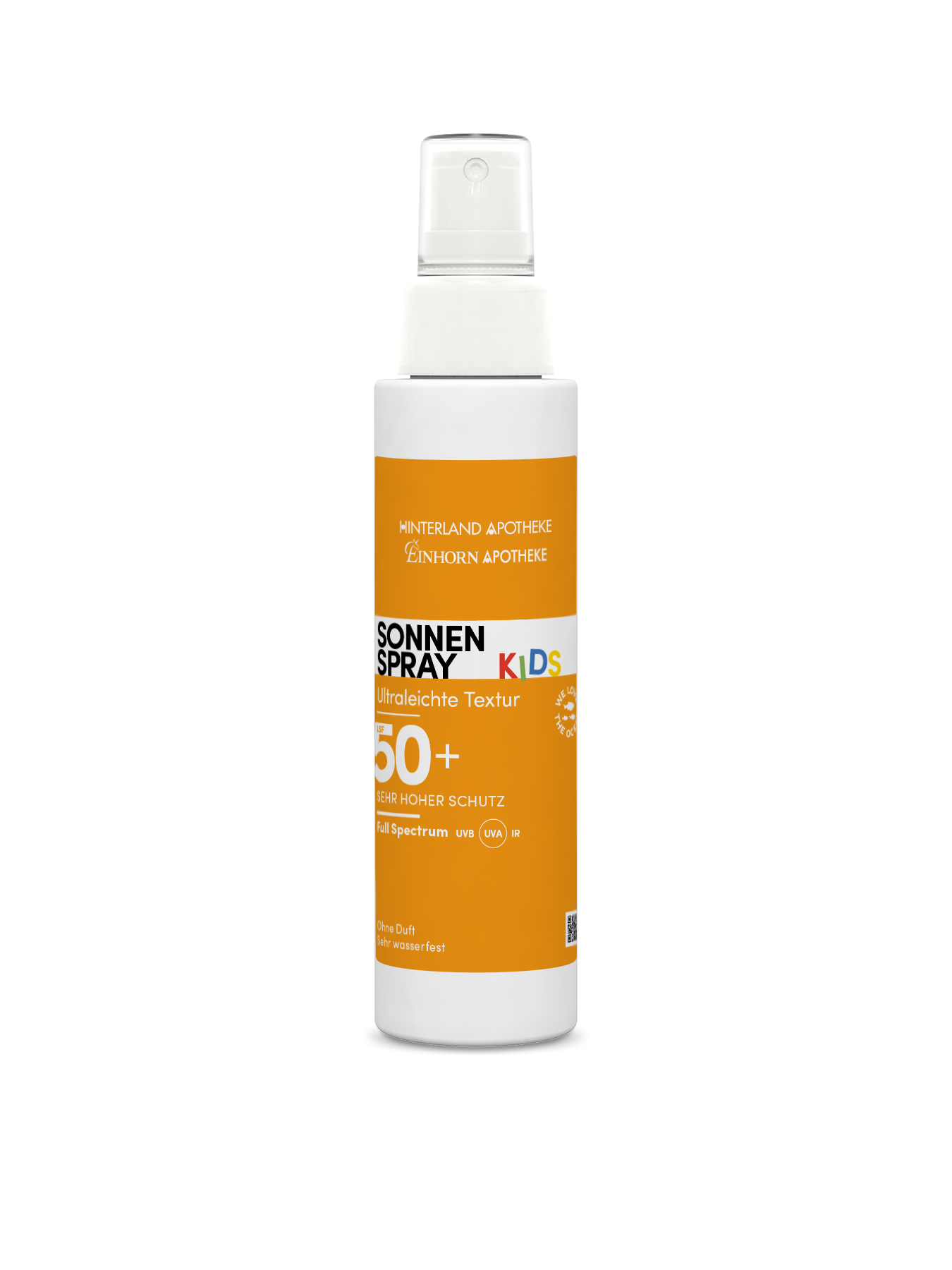 Sonnenspray für Kinder mit Lichtschutzfaktor 50+ in der 200ml Sprühflasche