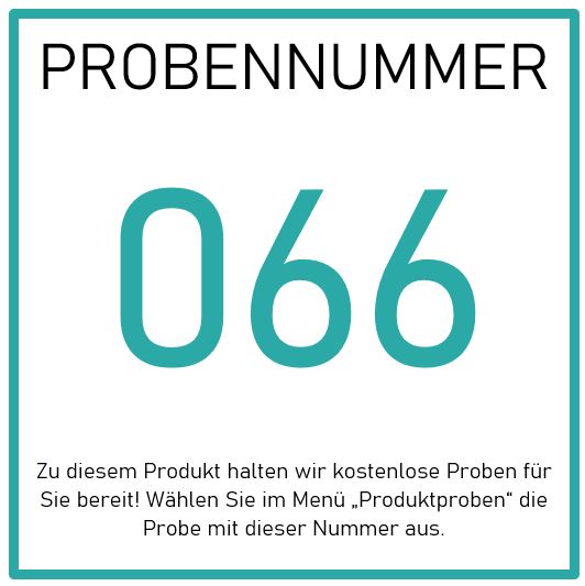 Großes Schild: "PROBENNUMMER 066". Darunter: Für empfindliche Haut kostenlose Probe unserer Bio-zertifizierten Ringelblumen Creme Forte von Hinterland Apotheke! Im Menü "Produktproben" Nummer 066 auswählen.