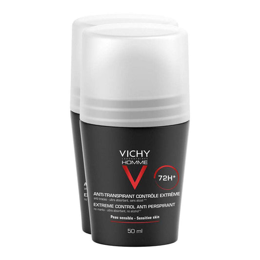VICHY HOMME DEODORANT ANTI-TRANSPIRANT 72H DOPPELPACK als Roll-on